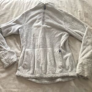 North Face Fuzzy Quarter-zip Jacket
